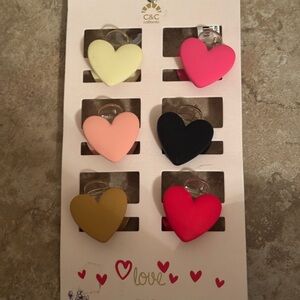 NEW WITH TAGS: Heart claw hair clips